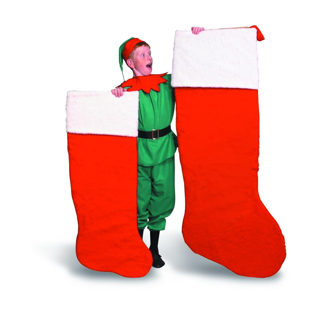 45” Red and White Giant Christmas Stocking