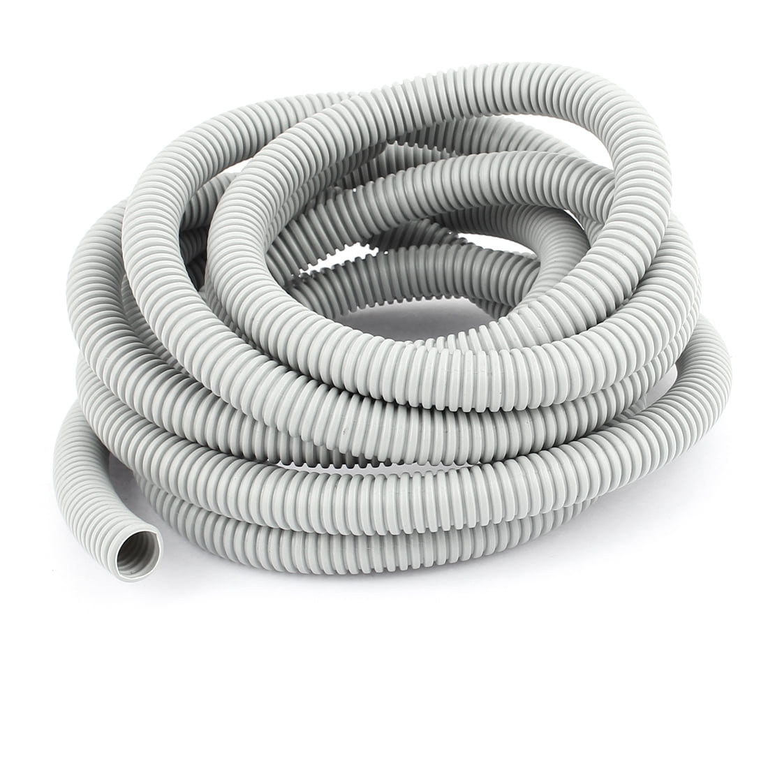 Gray Plastic 16mm x 12mm Flexible Corrugated Conduit Pipe Hose Tubing 3