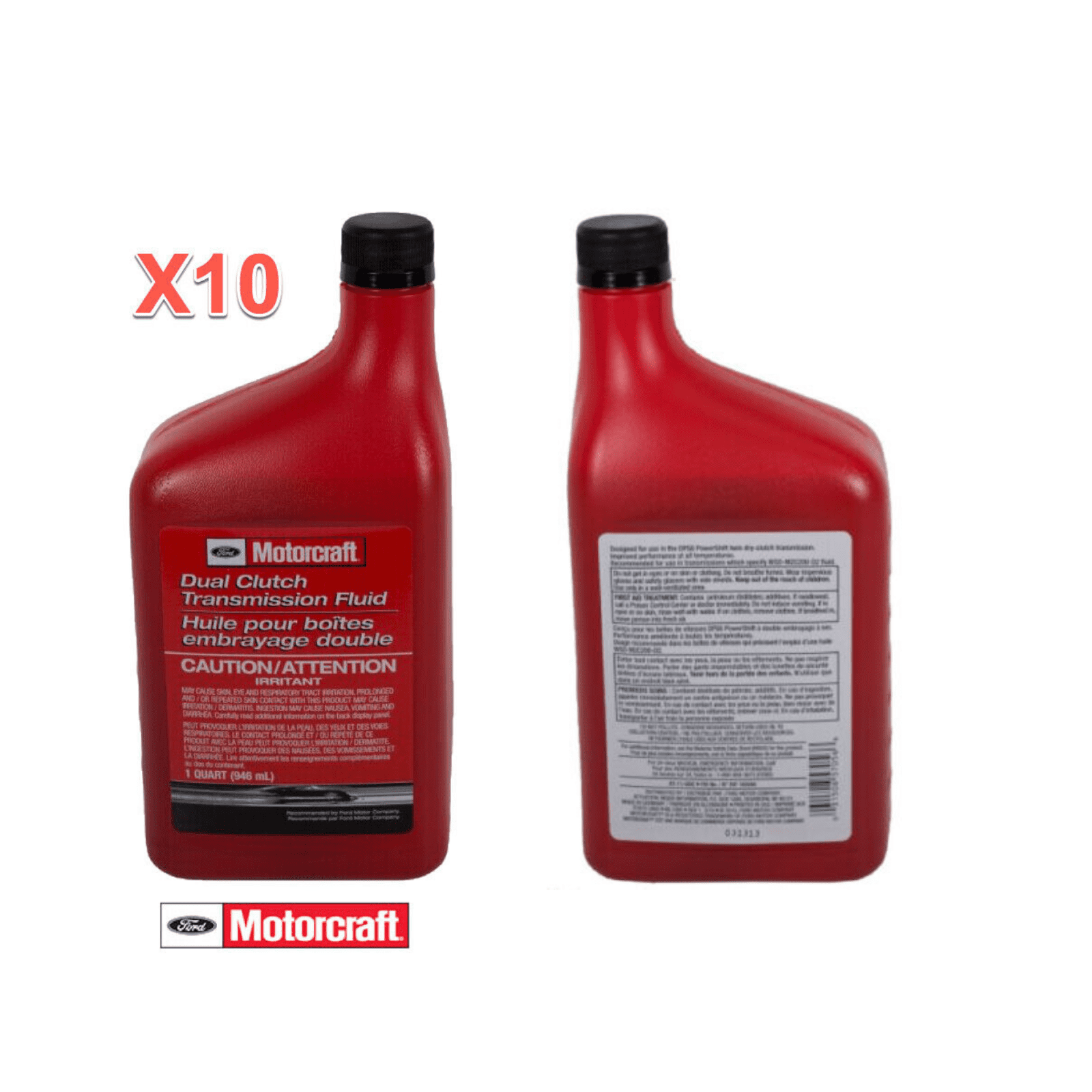 10 Quarts Dual Clutch Trans. DCT Fluid Genuine FORD MOTORCRAFT XT10QLVC ...