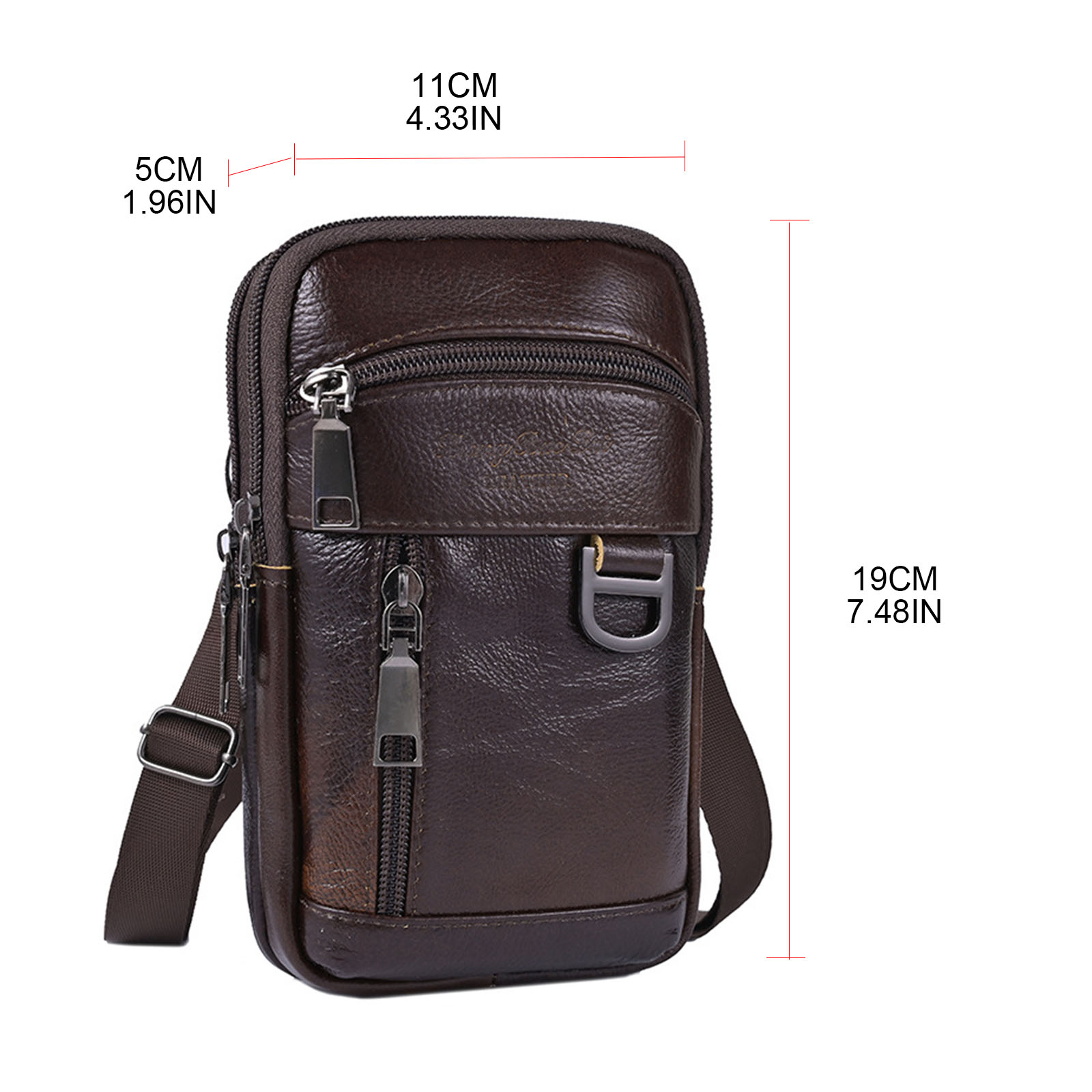 Small Phone Pouch Crossbody Bags for Men Cell Phone Bag with Adjustable ...