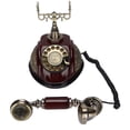 thumbnail image 4 of Teléfono Fijo Vintage, Regalo Teléfono Vintage Manos Libres Para Decoración De Oficina Para Decoración De Bar Para Decoración Del Hogar, 4 of 7