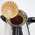 thumbnail image 2 of Coffee Filters Compatible with  Coffee Percolator, 100 Pcs Perforated Unbleached Filter Paper for  4-8Cup, Coletti 6-9 Cup, Elite Gourmet 6 Cup, 2 of 6