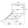 thumbnail image 7 of Pemberly Row Contemporary Wood Twin Bed with LED Lighting Black and Gold, 7 of 7