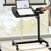 Zimtown Angle & Height Adjustable Laptop Desk Sofa Side Bed Notebook Table Stand Rolling