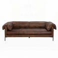 thumbnail image 4 of Modern Minimalist Leather Three-Seater Sofa 220×80×75cm, 4 of 8