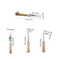 thumbnail image 3 of Weeding Tool Set, Weeding Tool Gardening Rake Root Removal Manganese Steel Small Hand-Held Loose Soil Digging Wild Vegetables, 3 of 5
