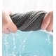 thumbnail image 4 of azul marino Protector de asiento de inodoro multicolor protección cálida Protector de asiento de inodoro grueso, suave y lavable para todos los asientos de inodoro, 4 of 4