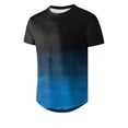 thumbnail image 3 of Men's Cotton Linen Henley Shirt Short Sleeve Casual Summer Band Collar Beach T-Shirts Button-up Solid T-Shirt, 3 of 4