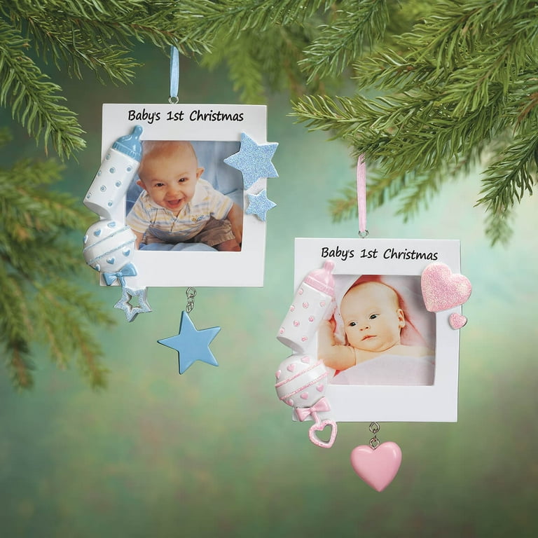 Baby s First Christmas Ornament Pink Walmart