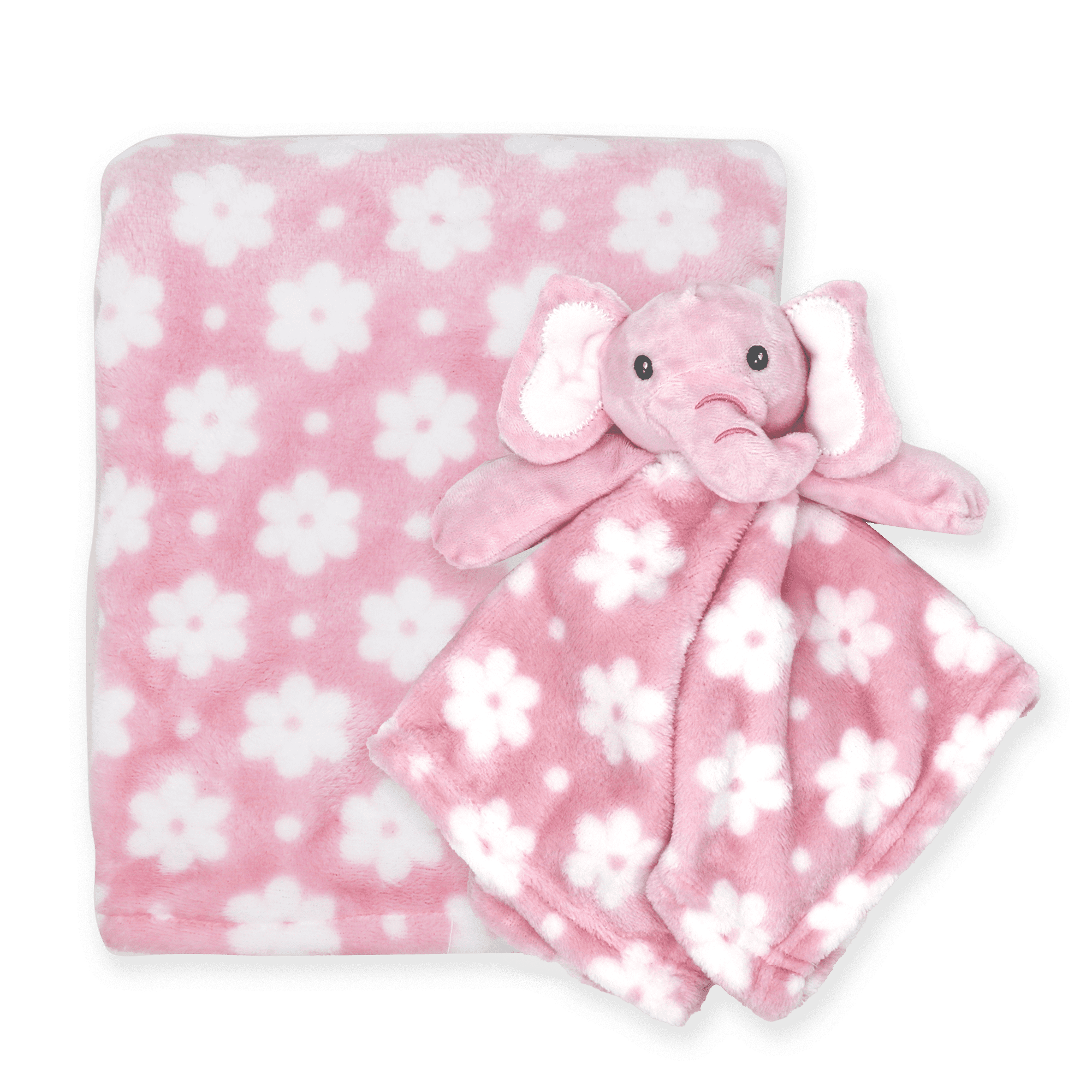Pink Elephant Blanket and Nunu Set Walmart