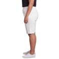 thumbnail image 5 of Turtle Bay New York Women's Lightweight Twill Bermuda Shorts Elastic Waist Plus Sizes, 5 of 10