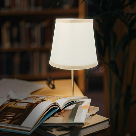 UNOMOR 1Pc Lamp Shade for Table Lamps Round White Diffuse Lighting Accessory