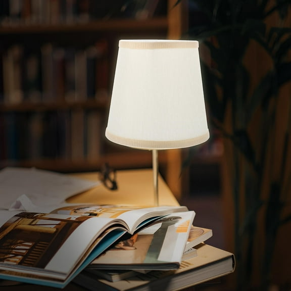 UNOMOR 1Pc Lamp Shade for Table Lamps Round White Diffuse Lighting Accessory