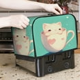 thumbnail image 2 of Toaster Cover For 2 Or 4 Slice, Two Or Four Slice Toaster Hood Dust-Proof Cover For Home Kitchen Washable Small Appliance Cute Cap Cup (5), 2 of 5