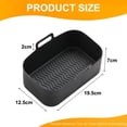 thumbnail image 2 of Revestimiento de silicona para cesta de freidora de aire, freidora de aire reutilizable para accesorios de horno de freidora de aire seguros para alimentos, 2 of 5