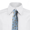 thumbnail image 2 of Cartoon Necktie, Clownfish Drawing Art, Dress Tie, 3.7", Pale Azure Blue Marigold, by Ambesonne, 2 of 3