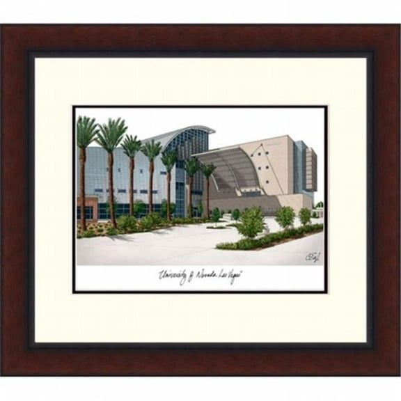 Campusimages NV995LR University of Nevada Las Vegas Legacy Alumnus Framed Lithograph