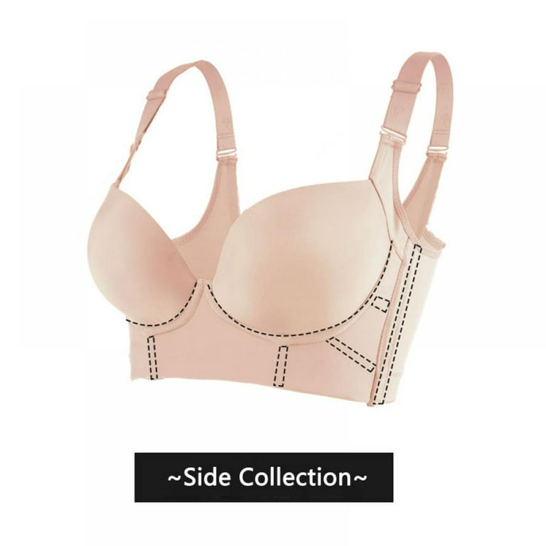  Deep Cup Bra Bra with Shapewear Incorporated, Hide Back Fat Bras  for Women, Full Back Coverage Bra, Push Up Sports Bra (C,50) : Clothing,  Shoes & Jewelry