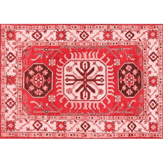 Ahgly Company Indoor Rectangle Persian Red Traditional Area Rugs, 8' x 10'