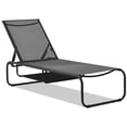 thumbnail image 4 of Ainfox Patio Lounge Chair, Recliner with Adjustable 5-Position and Storage, Outdoor Chaise Lounge for Beach,Poolside,Black, 4 of 8
