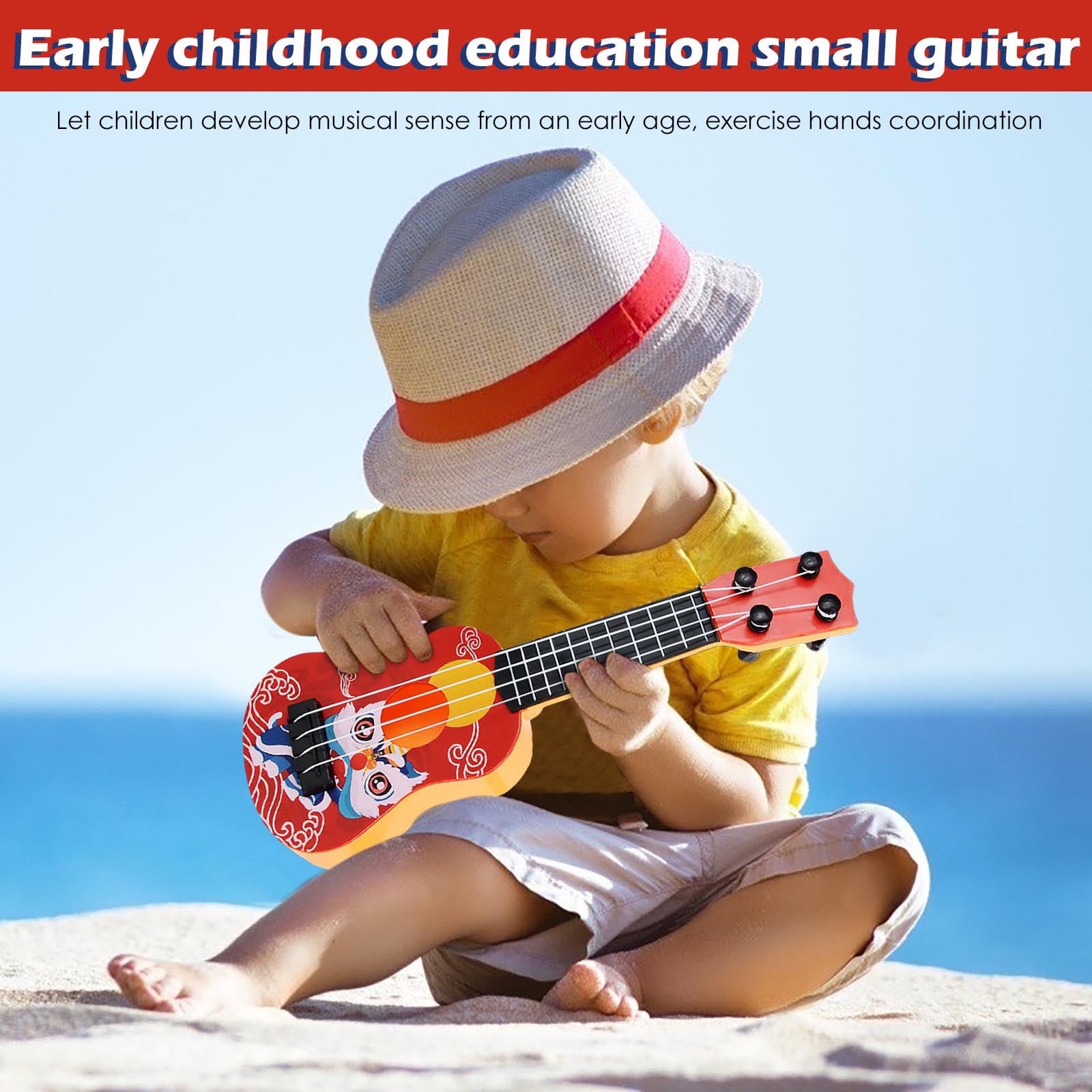 Classical Ukulele Music Development Instrument Child Educational Kids Toy Guitar 