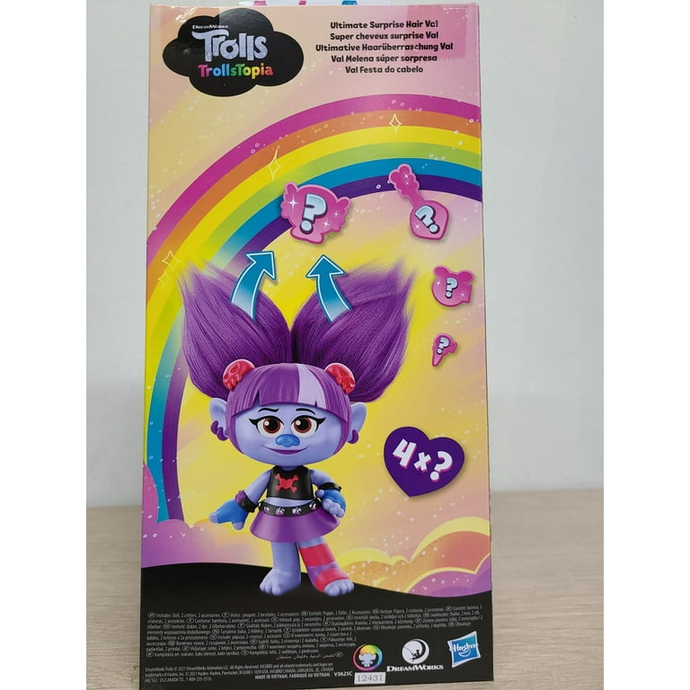  Trolls DreamWorksTopia Ultimate Surprise Hair Poppy Doll,  6-Inch Toy with 4 Hidden Surprises in Hair, for Kids 4 Years and Up : Toys  & Games