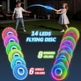 thumbnail image 2 of Flying Disc HYES, paquete de 2, 14 modos de luz, recargable, 2 of 9