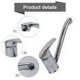 thumbnail image 4 of Bathroom Faucet Swivel Kitchen Sink Tap Extended Neck Cold And Hot Water Mixer Tap Single Handle Zinc Alloy Washbasin Faucet, 4 of 9