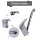 thumbnail image 4 of Bathroom Faucet Swivel Kitchen Sink Tap Extended Neck Cold And Hot Water Mixer Tap Single Handle Zinc Alloy Washbasin Faucet, 4 of 9