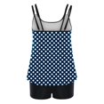thumbnail image 2 of Women Summer Print Strappy Back Tankini Set Two Piece Swimsuits Swimdress, 2 of 2