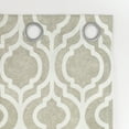 thumbnail image 4 of Sun Zero Eldon 1-Piece Trellis Print Blackout Grommet Curtain Panel, 40"X84", Taupe, 4 of 8