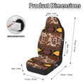 thumbnail image 6 of POLERO Southwestern Geometric, Protective Elastic Car Seat Cushion Waterproof Car Seat Covers for Front Seats for Automobile, 6 of 12