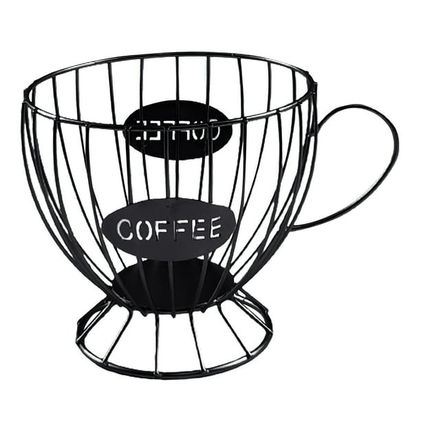 Organizador para Taza de Almacenamiento de Soporte de Cápsu de Expreso, para Decoración de Encimera de de Hotel en hogar, Accesori Negro perfecl Contador de soporte para cápsulas de café