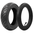 thumbnail image 1 of 10x2.5 Inch Tire Inner Tube Set 2.50 Pneumatic Tyre Inner Tube 45° Valve for 10inch Electric Scooter,1 *Tire+1* Inner Tube,Black, 1 of 8