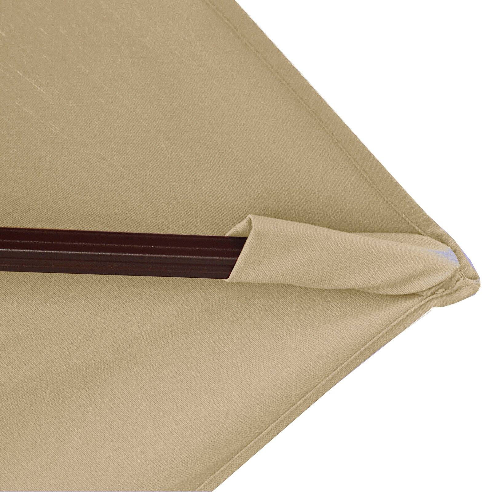 Victoria 13ft Octagonal Cantilever Umbrella with Valance - Beige