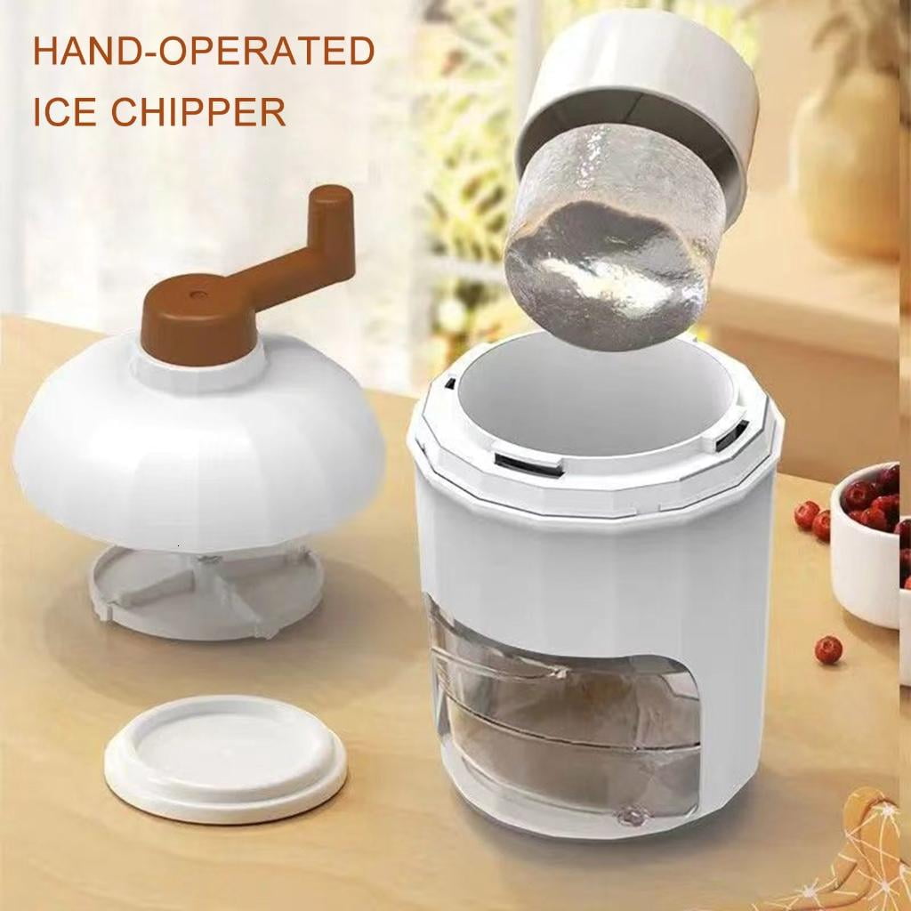 HannLk Manual Ice Shavers Portable Snow Cone & Slushies Machine with Ice Tray