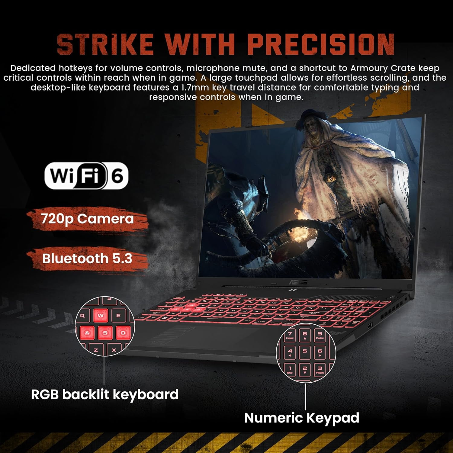 ASUS TUF A16 16" WUXGA 144Hz Gaming Laptop, AMD Ryzen 7 7445HS, 64GB DDR5, 2TB SSD, NVIDIA GeForce RTX 4050, 1-Zone RGB Backlit Keyboard, Win 11 Pro, Gray, 1TB Docking Station Set