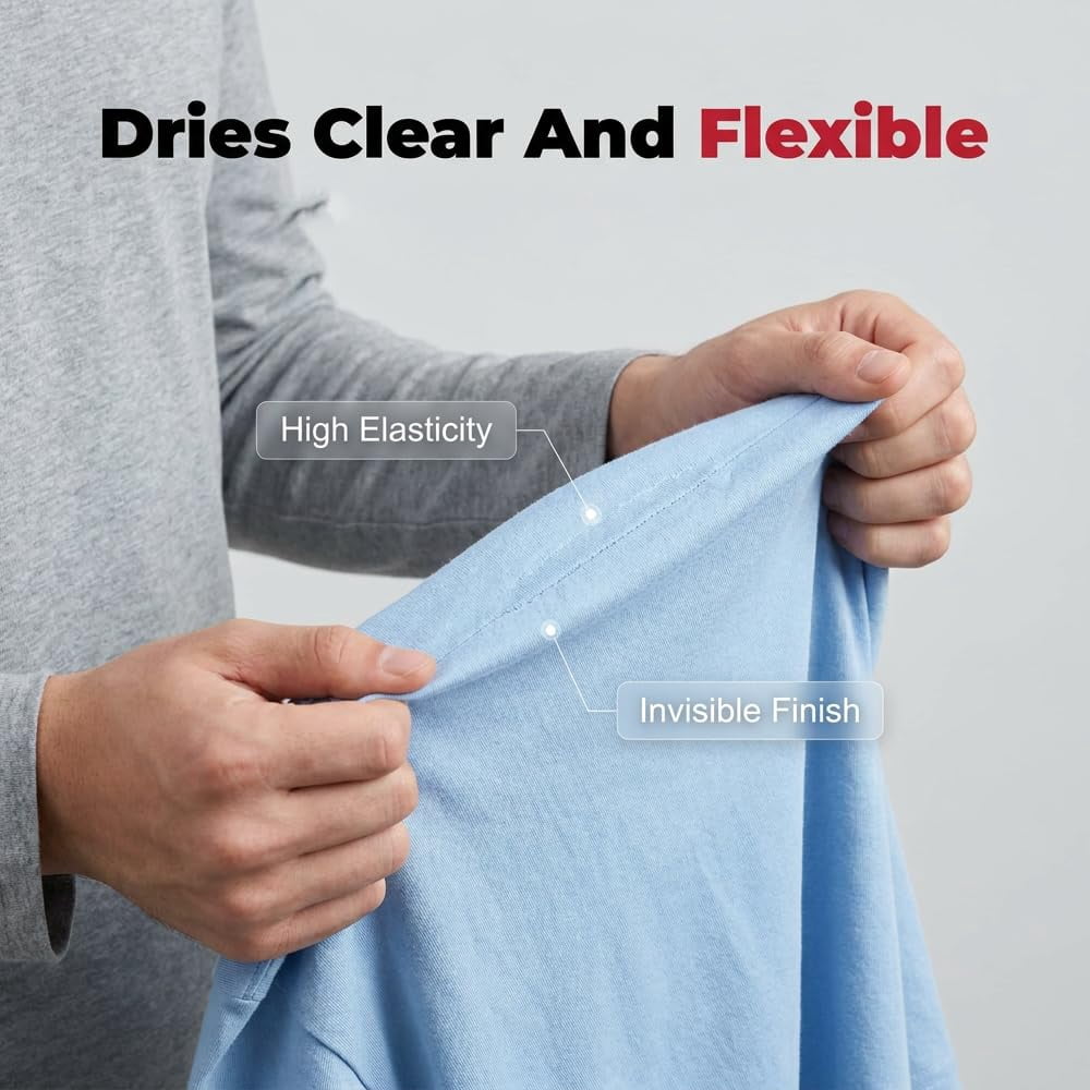 Fabric Glue Permanent, 50 ML Washable Clear Clothing Glue, for Rhinestones, Patches, Clothes, Denim, Leather, Polyester, Fabrics, Doll Repair, Flannel, Cotton (2pcs)