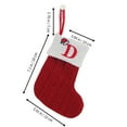 thumbnail image 2 of Christmas Stockings Personalized,Christmas Stockings with Initials,Christmas Stockings Hanging Ornaments,Knitted Stocking Christmas Decorations,Knitted Embroidered Dog Paw Snowflake Candy Gift Bag, 2 of 8