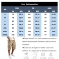 thumbnail image 4 of Cargo Shorts for Men Big and Tall Plus Size Comfy Cotton Elastic Waist Casual Bottoms Versatile Workout Athletic Shorts, #02 Navy, 3XL, 4 of 7