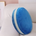 thumbnail image 2 of Mainstays Plush Macaron Shaped Throw Pillow, 12" Round, Blue, 2 of 5