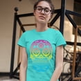 thumbnail image 3 of Tee Hunt Sugar Skull Calavera Diamond Eyes Women's T-Shirt Novelty T-Shirt Day of The Dead Tee, Light Blue, X-Large, 3 of 5