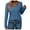 Blue, variant on Annhoo Fall Tops for Women Cross Front V Neck Long Sleeve Blouses Casual Loose Going out Shirts