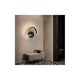 thumbnail image 4 of Lámpara de pared interior LED de 8 W, lámpara de pared con letras creativas, 3000 K, blanco cálido, moderna lámpara de pared de metal para dormitorio, sala de estar, escalera, pasillo (negro), 4 of 5