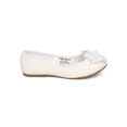 thumbnail image 2 of New Girl Jelly Beans Hiro Leatherette Glitter Capped Toe Bow Ballerina Flat, 2 of 5