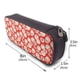 thumbnail image 3 of Picia Tomatoes Pattern Large Capacity PU Leather Pencil Case Organizer Pen Marker Holder Double Zipper Storage Bag Big Pencil Pouch for College Office, 3 of 6