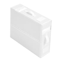 Hovmgk Bed Sheet Storage Box, Bedding Organizer Bin, Blanket Sorting Case, Fabric Visual Window Double-Handle Stackable, Home Wardrobe Supplies, Bedding Tidying & Space Saving for Homeowners