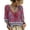 Deep Red, variant on Polka Dot Lace Up Blouse Boho Tops V Neck Casual Vacation Clothes Beach Vacation Clothes