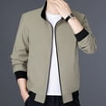 thumbnail image 5 of Vedolay Jackets for Men Long Sleeve Blouses Classic Open Front Shirts Khaki,XL, 5 of 5