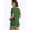 thumbnail image 5 of Womens Short Sleeve Round Neck Shirts Summer Top Fashion Basic Tee, 5 of 6